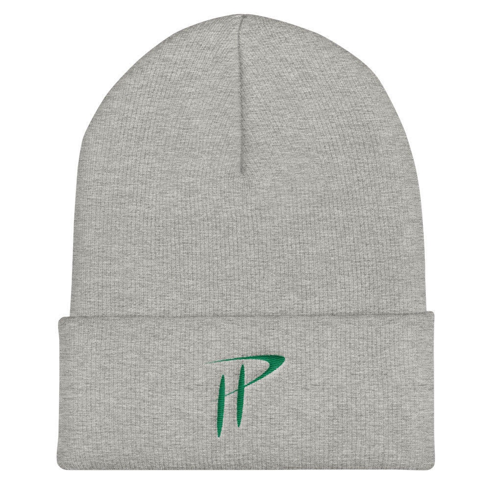 grey green skull cap