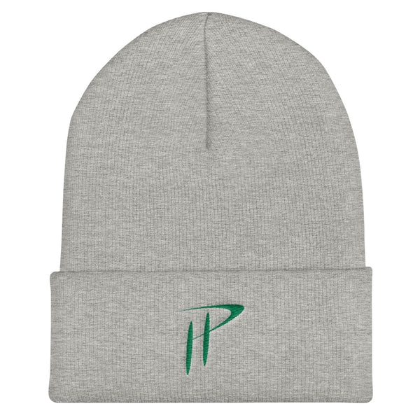 grey green skull cap